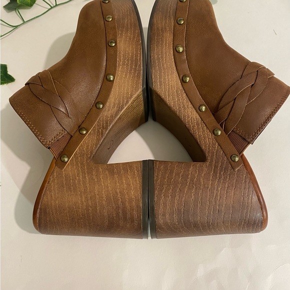 Mia clogs Shoes brown Size 7.5 - Picture 9 of 13